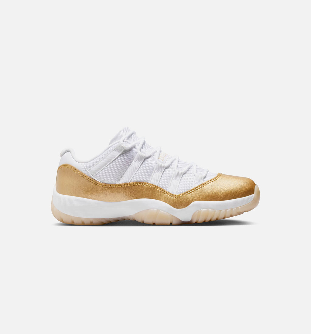 Air Jordan 11 Retro Low Mother's Day Women's Lifestyle Shoes – White/Metallic Gold/Team Gold