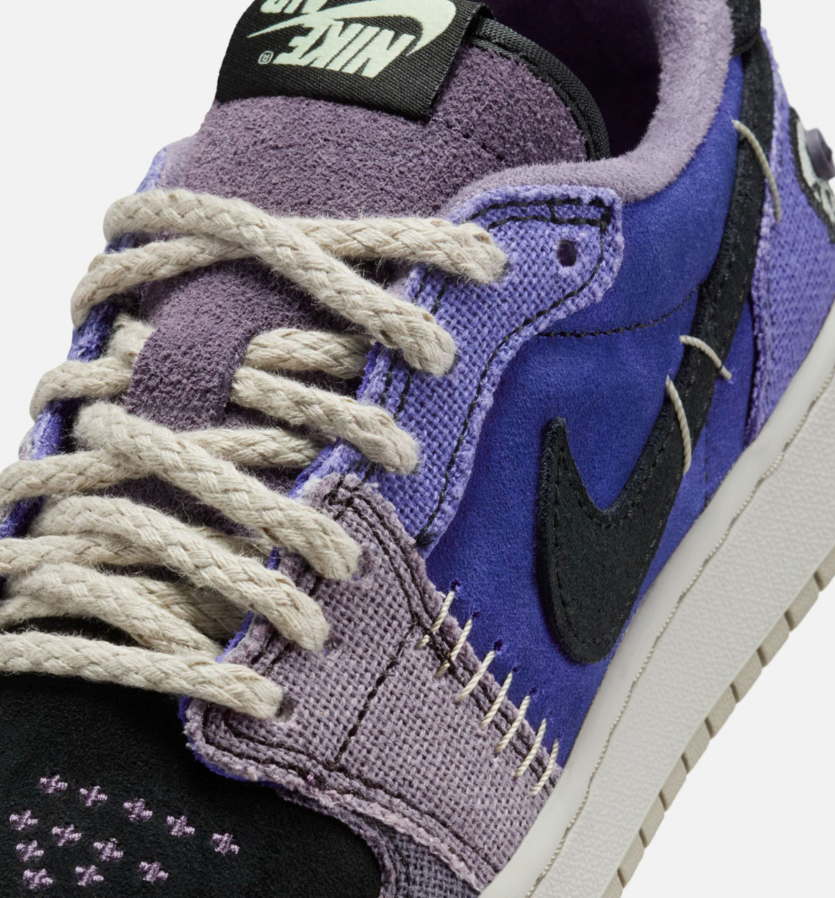 Air Jordan 1 Low OG "Regency Purple" Grade School Lifestyle Shoes – Regency Purple/Vapor Green/Black/Dark Raisin