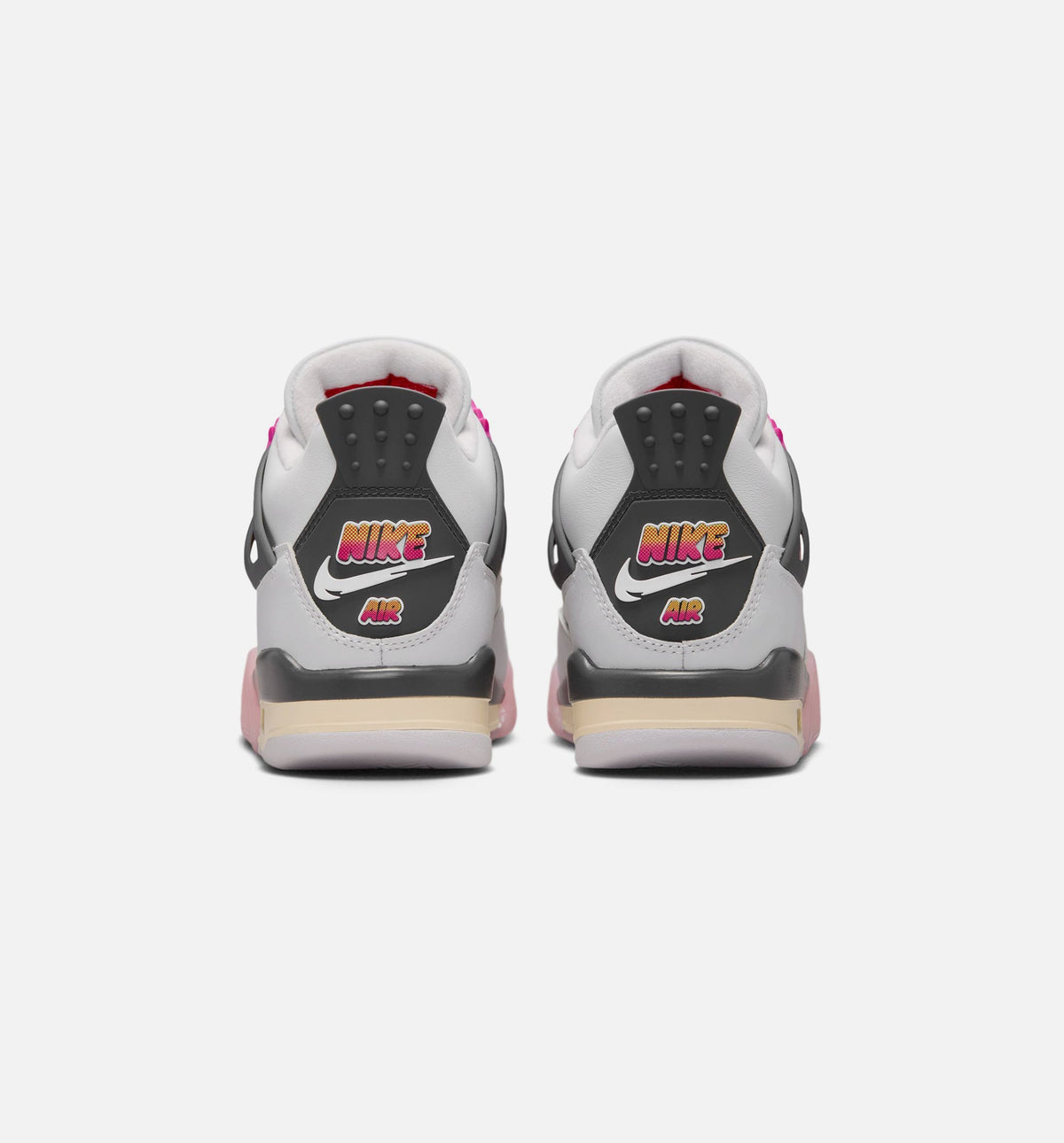 Air Jordan 4 Retro "Comic" Grade School Lifestyle Shoes – Off White/Fire Pink/Anthracite