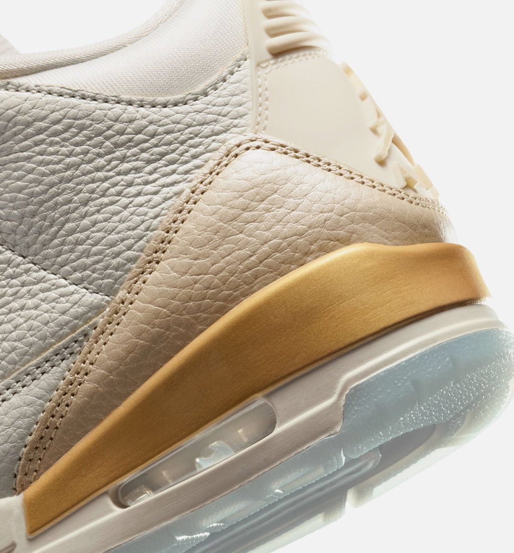 Air Jordan 3 Retro Women's Lifestyle Shoes – Sail/Team Gold/Pale Ivory/Metallic Gold Ice