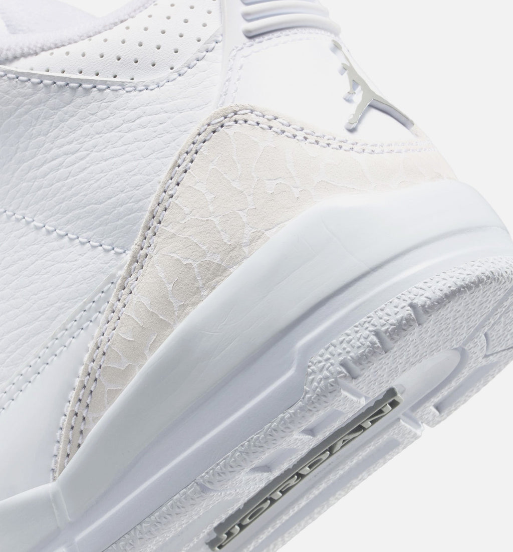 Air Jordan 3 Retro "White and Silver" Preschool Lifestyle Shoes – White/Metallic Silver