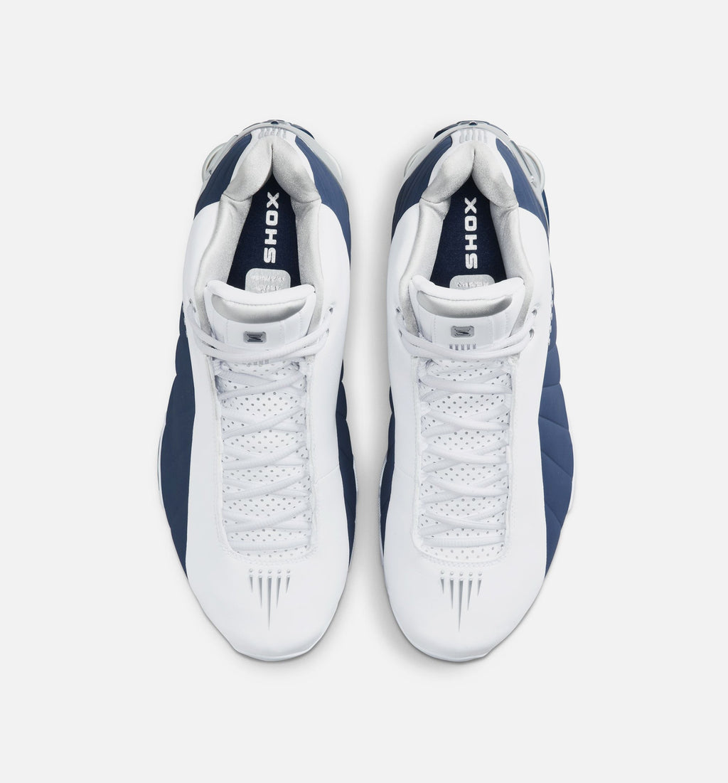 Nike Shox BB4 Olympic Men's Lifestyle Shoes – White/Midnight Navy/Metallic Silver