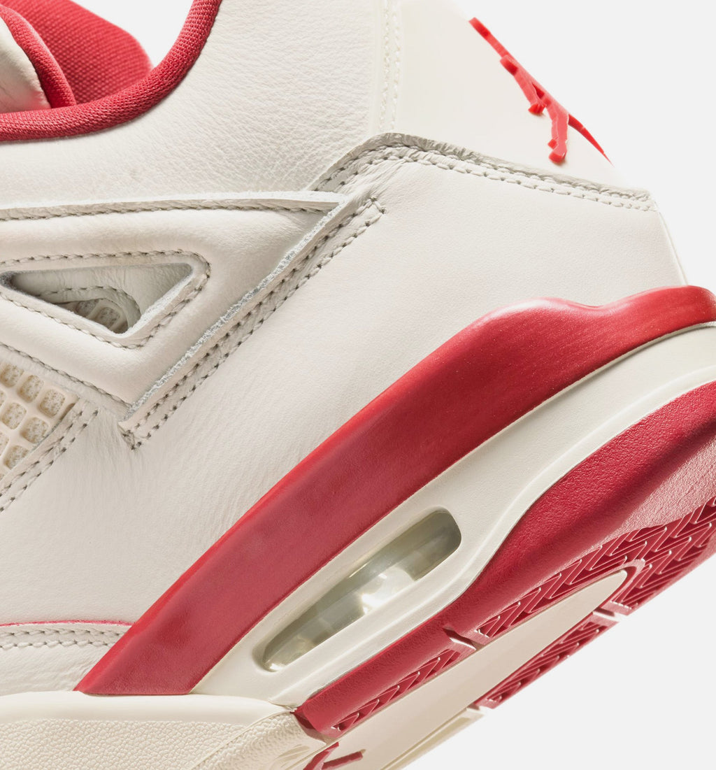 Air Jordan 4 Retro "Valentine's Day" Women's Lifestyle Shoes – Pale Ivory/Sierra Red/Tough Red