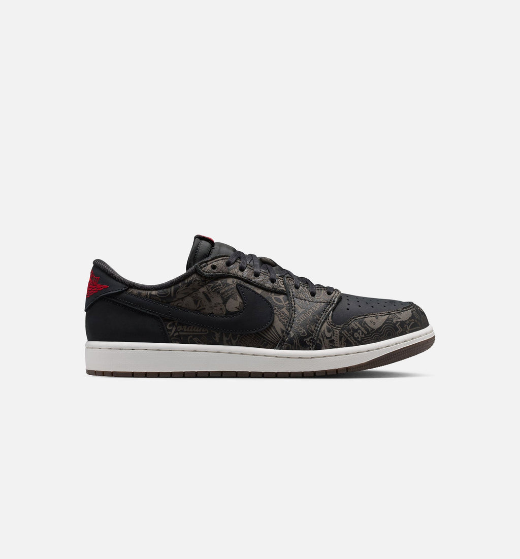 Air Jordan 1 Retro Low OG "Laser Black and Varsity Red" Men's Lifestyle Shoes – Black/Varsity Red/Summit White