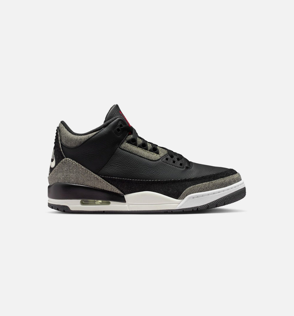 Air Jordan 3 x Levi's Black and White Men's Lifestyle Shoes – Denim/Black/Gym Red