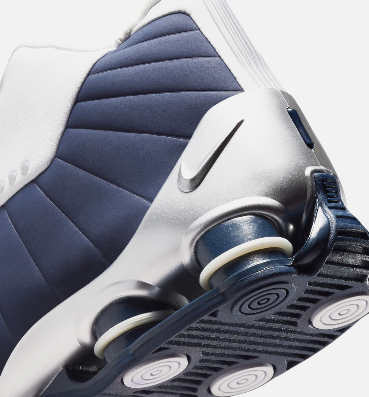 Nike Shox BB4 Olympic Men's Lifestyle Shoes – White/Midnight Navy/Metallic Silver