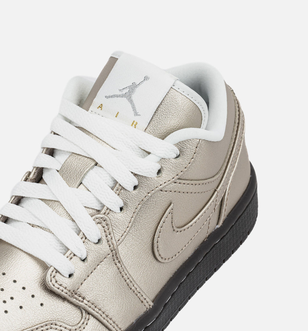 Air Jordan 1 Low SE Metallic Zinc Women's Lifestyle Shoes – Metallic Zinc/Summit White/Velvet Brown