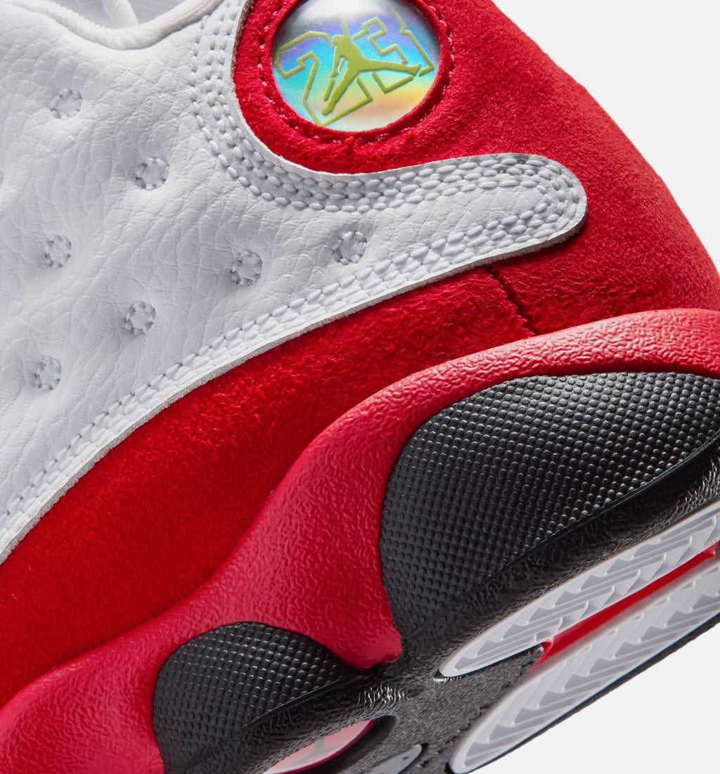 Air Jordan 13 Retro White and University Red Preschool Lifestyle Shoes – White/Black/True Red
