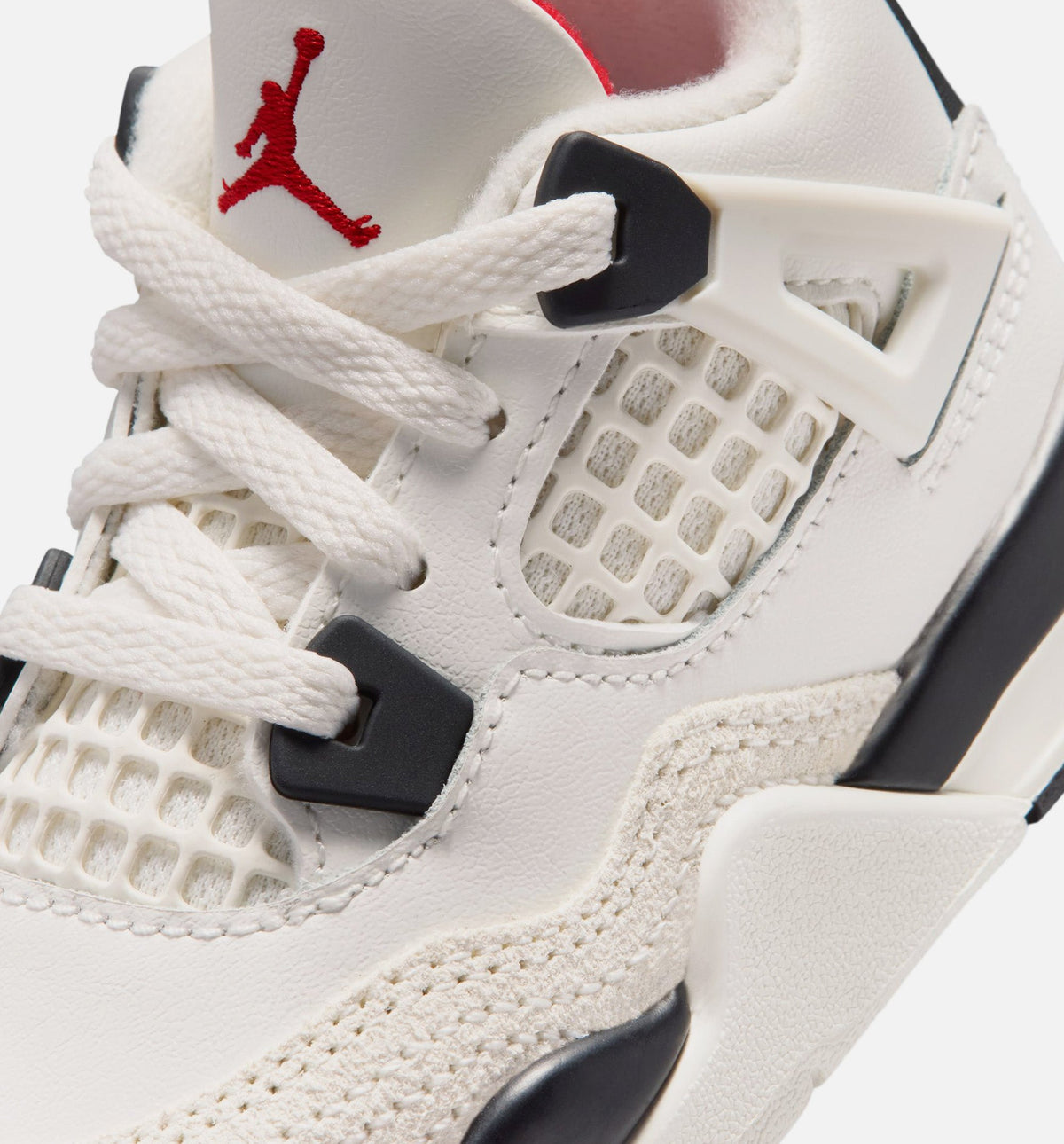 Air Jordan 4 Retro "Flight Club" Infant/Toddler Lifestyle Shoes – Sail/Black/University Red