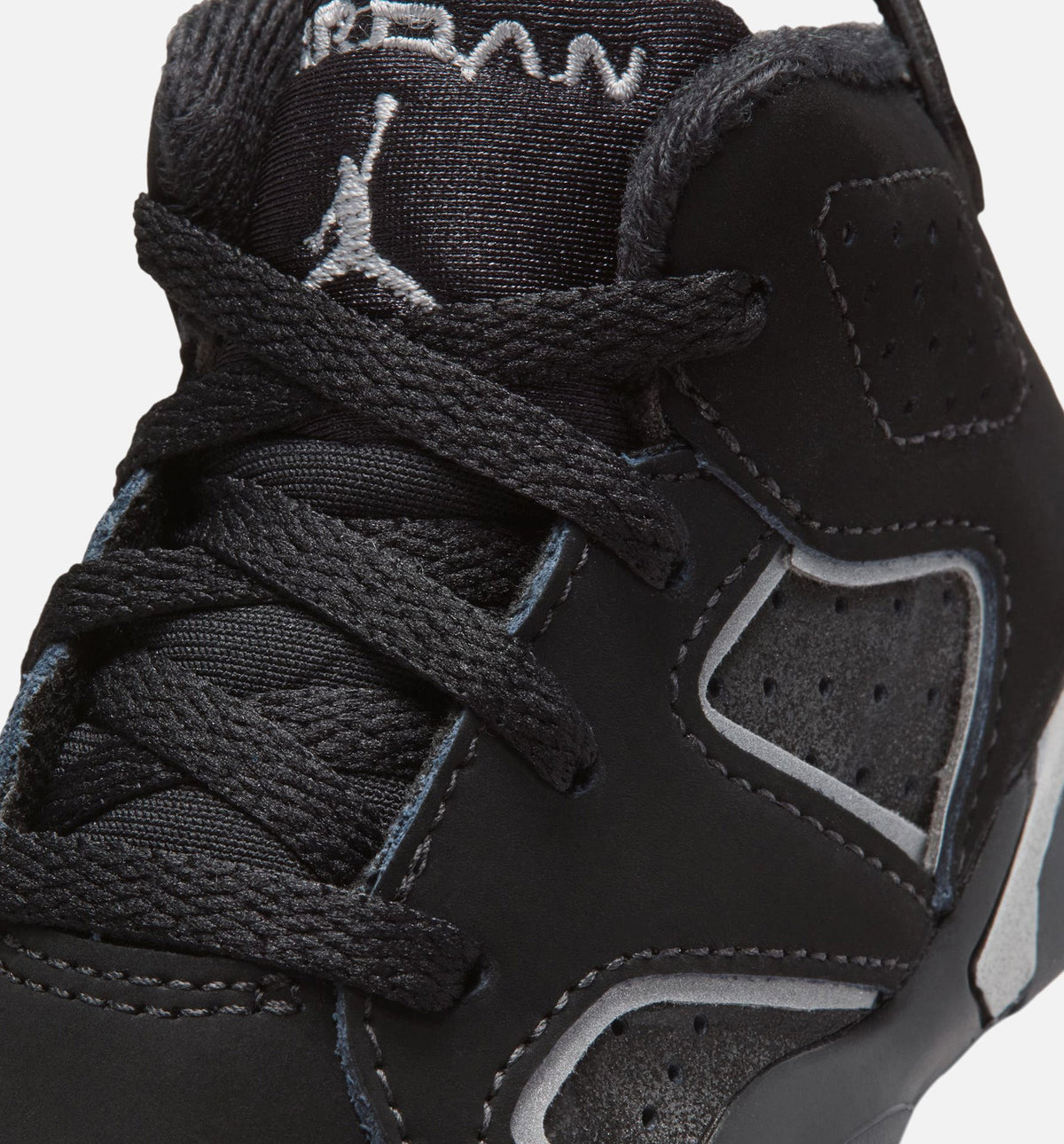 Air Jordan 6 Cap & Gown Infant Toddler Lifestyle Shoes / Black / Reflective Silver