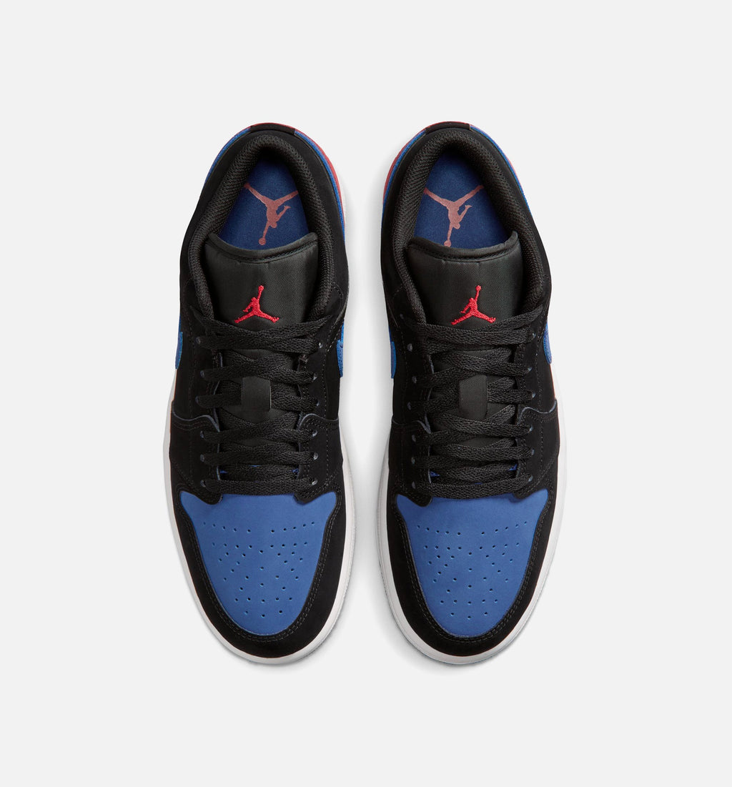 Air Jordan 1 Low Men's Lifestyle Shoes – Black/Summit White/True Blue/Varsity Red