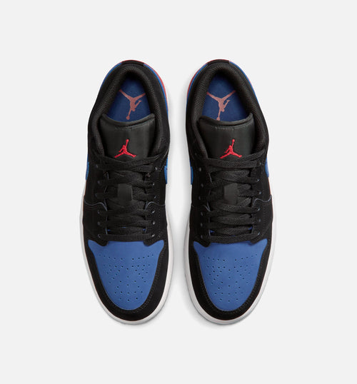 Air Jordan 1 Low Men's Lifestyle Shoes – Black/Summit White/True Blue/Varsity Red