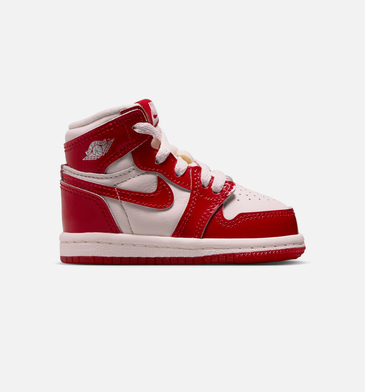 Air Jordan 1 Retro High OG "Nails and Grails" Infant/Toddler Lifestyle Shoes – University Red/Metallic Silver