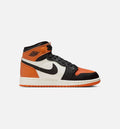 Air Jordan 1 Retro High OG "Shattered Backboard" Grade School Lifestyle Shoes – Black/Sail/Starfish