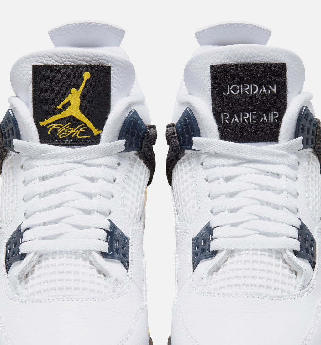 Air Jordan 4 Retro "Rare Air" Tour Yellow Men's Lifestyle Shoes – White/Dark Blue Grey/Black/Tour Yellow