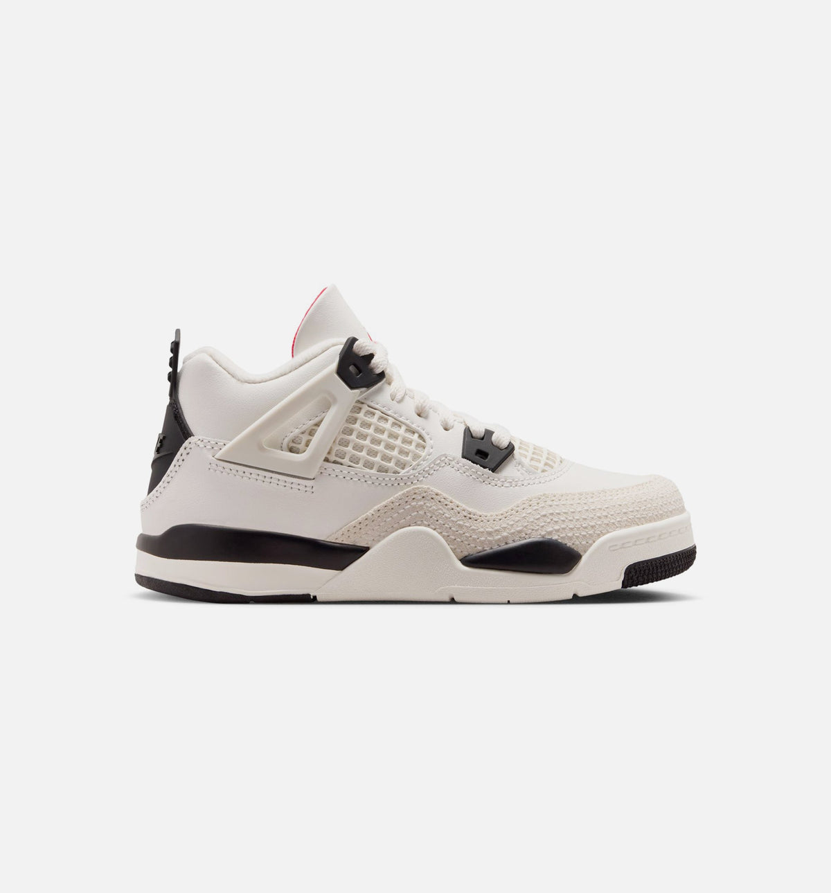 Air Jordan 4 Retro "Flight Club" Preschool Lifestyle Shoes – Sail/Black/University Red