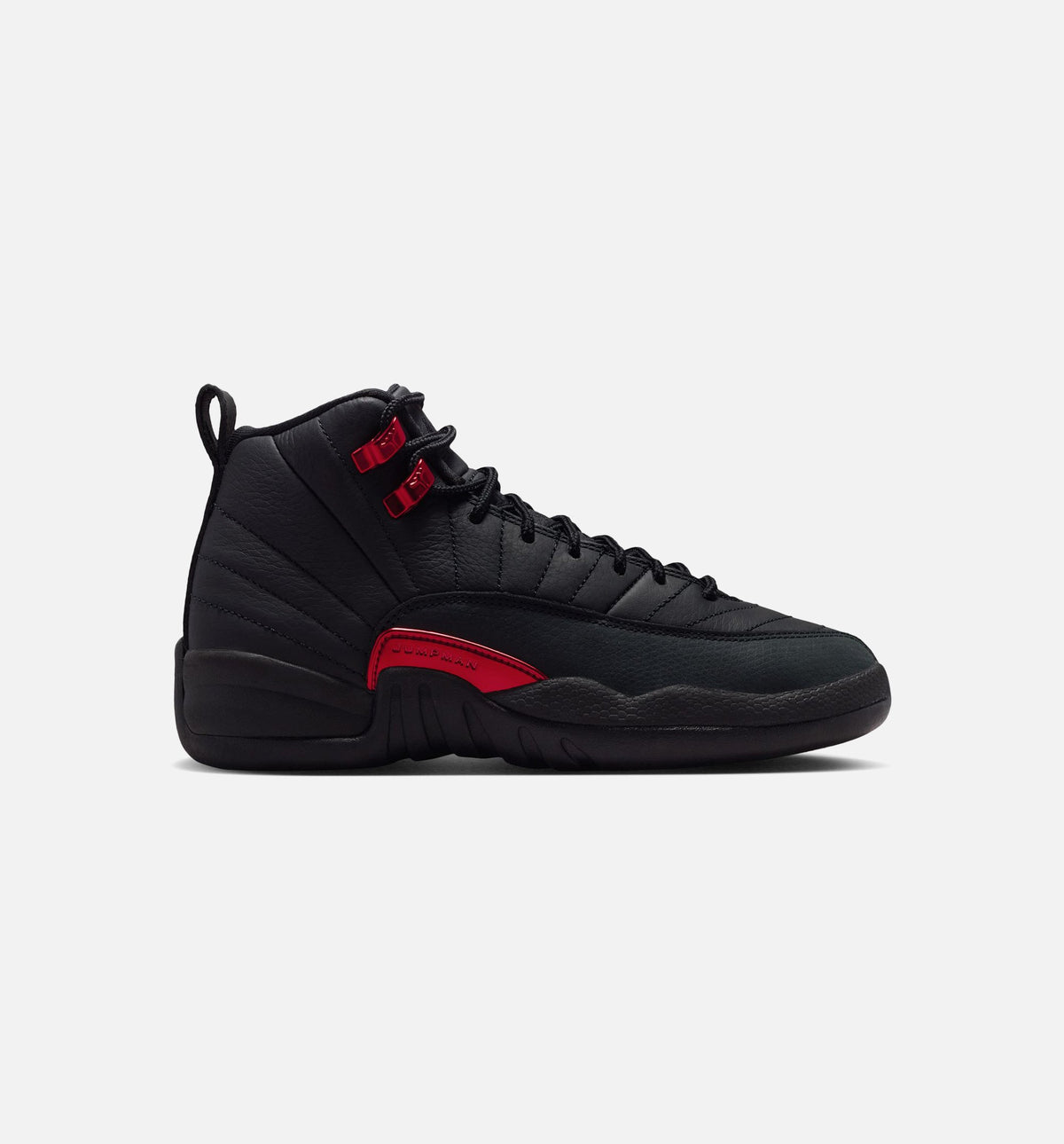 Air Jordan 12 Retro Bloodline Grade School Lifestyle Shoes – Black/Varsity Red