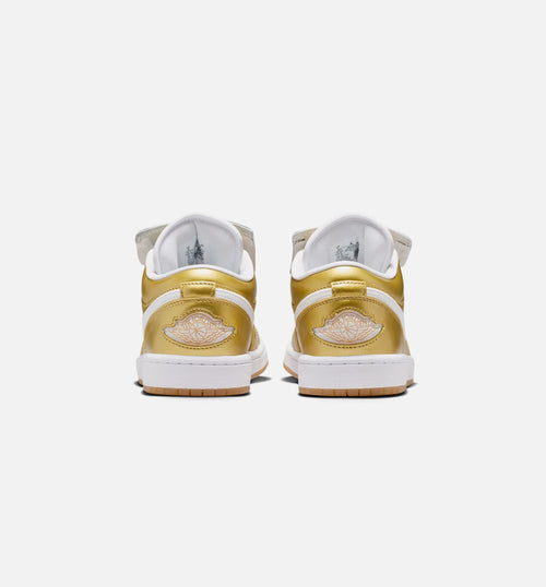 Air Jordan 1 Low Gold Women's Lifestyle Shoes – Gold/White/Gum Yellow