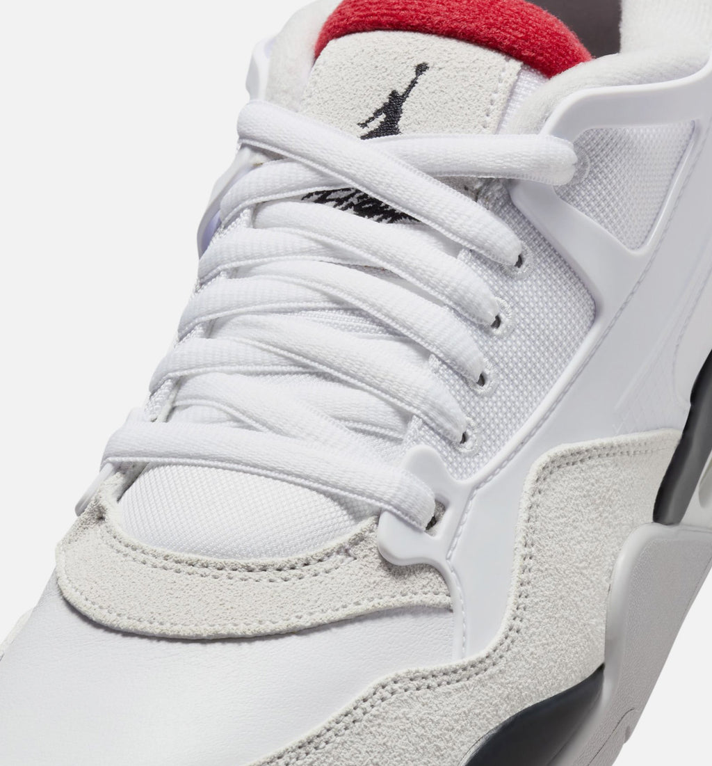 Air Jordan 4 RM Men's Lifestyle Shoes – White/Black/Neutral Grey/Varsity Red