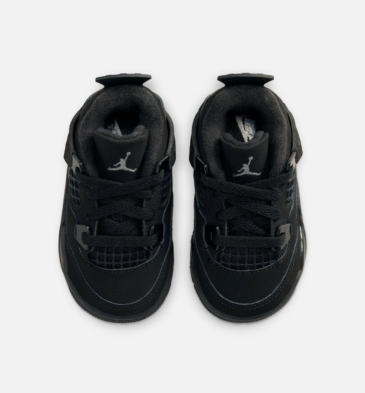 Air Jordan 4 Retro "Black Cat" Infant/Toddler Lifestyle Shoes – Black/Light Graphite