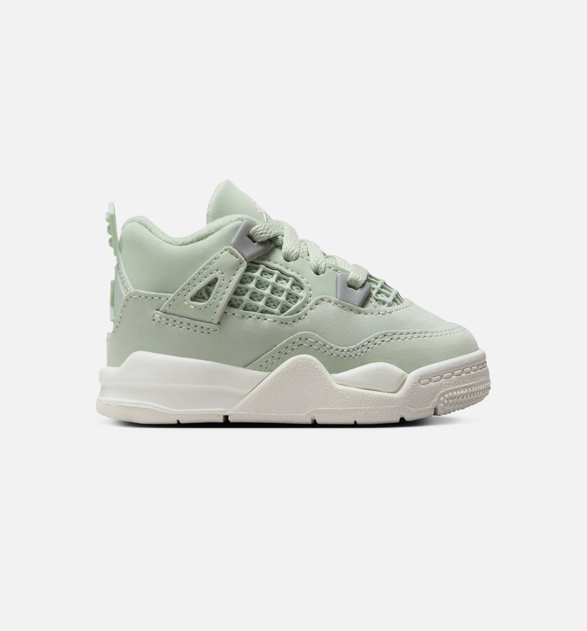 Air Jordan 4 Retro "Abundance" Infant/Toddler Lifestyle Shoes – Seafoam/Sail/Metallic Silver