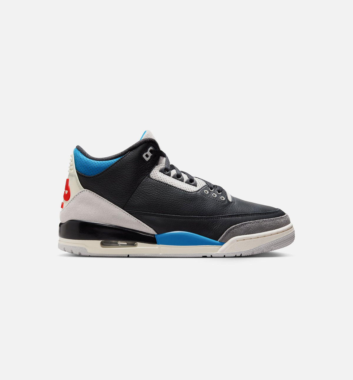 Air Jordan 3 Retro OG "Rare Air" Men's Lifestyle Shoes – Black/Chile Red/Neutral Grey