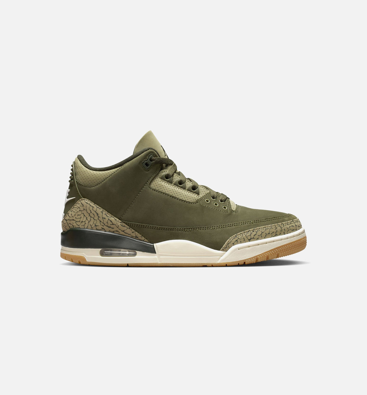 Air Jordan 3 Retro "Medium Olive" Men's Lifestyle Shoes – Medium Olive/Sequoia/Neutral Olive/Sail/Total Crimson