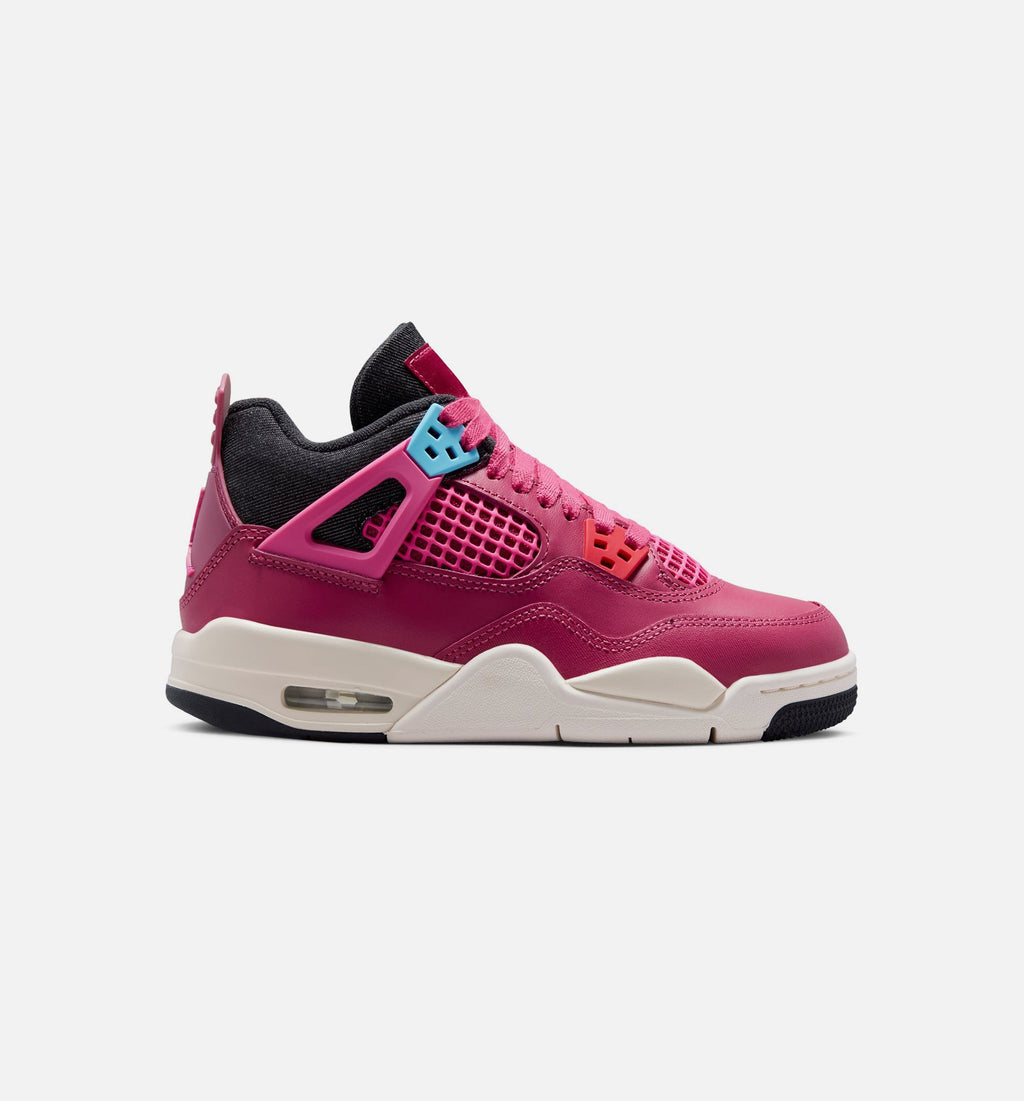Air Jordan 4 Retro "She's A Star" Grade School Lifestyle Shoes – Sweet Beet/Desert Pink/Off Noir/Chalk