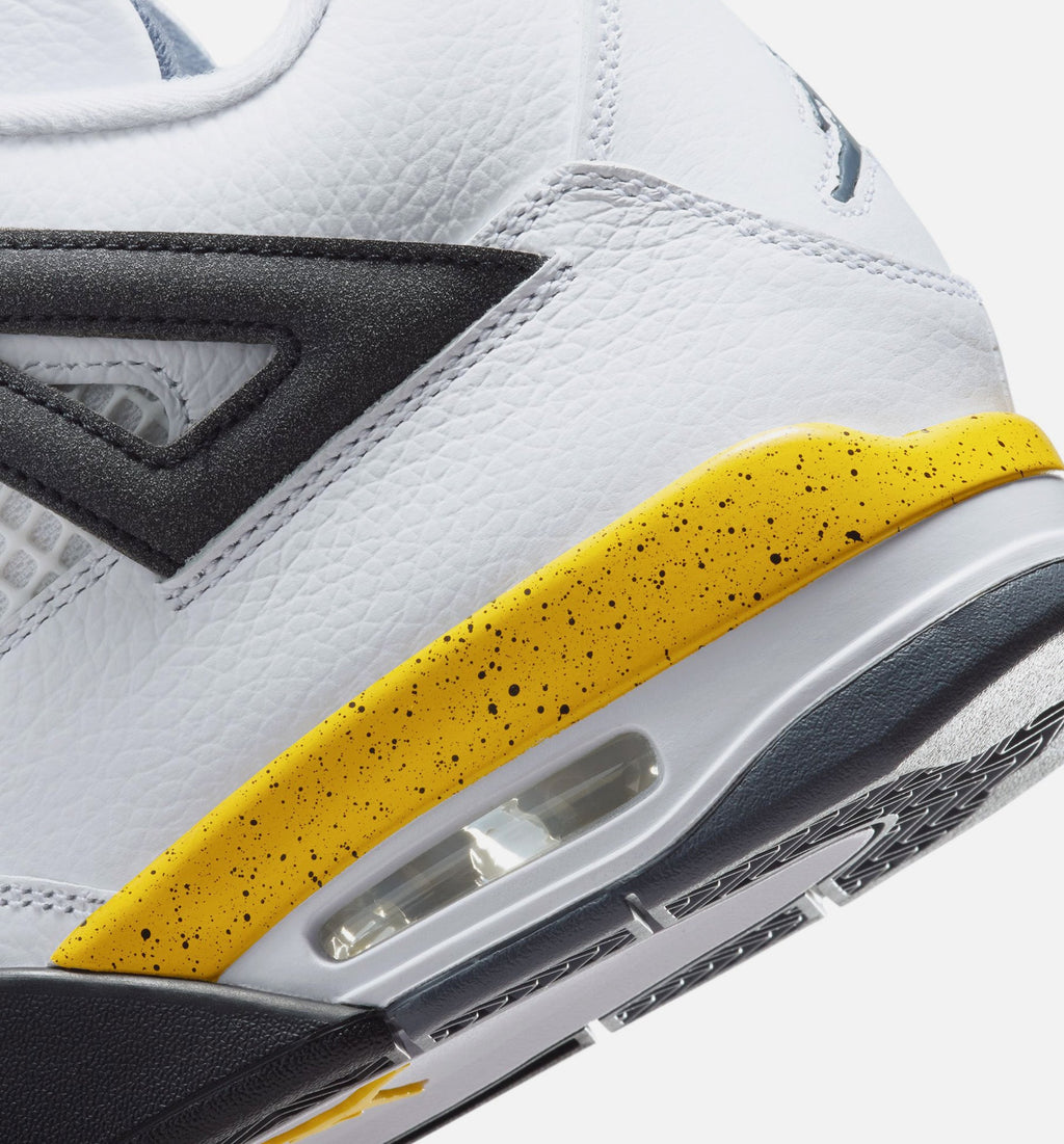 Air Jordan 4 Retro "Rare Air" Tour Yellow Men's Lifestyle Shoes – White/Dark Blue Grey/Black/Tour Yellow