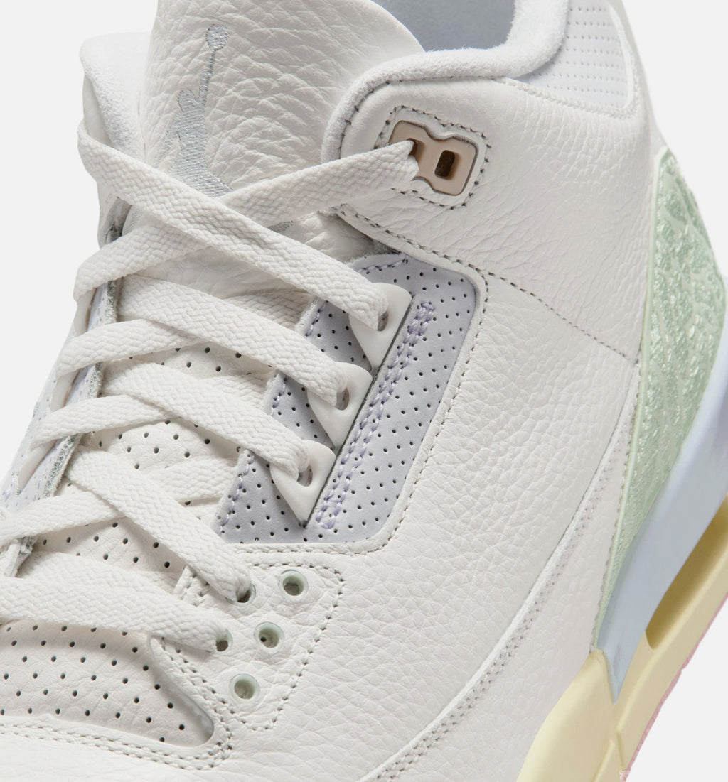 Air Jordan 3 Retro "Sail and Jade Aura" Men's Lifestyle Shoes – Sail/Jade Aura/Aura/Iced Carmine