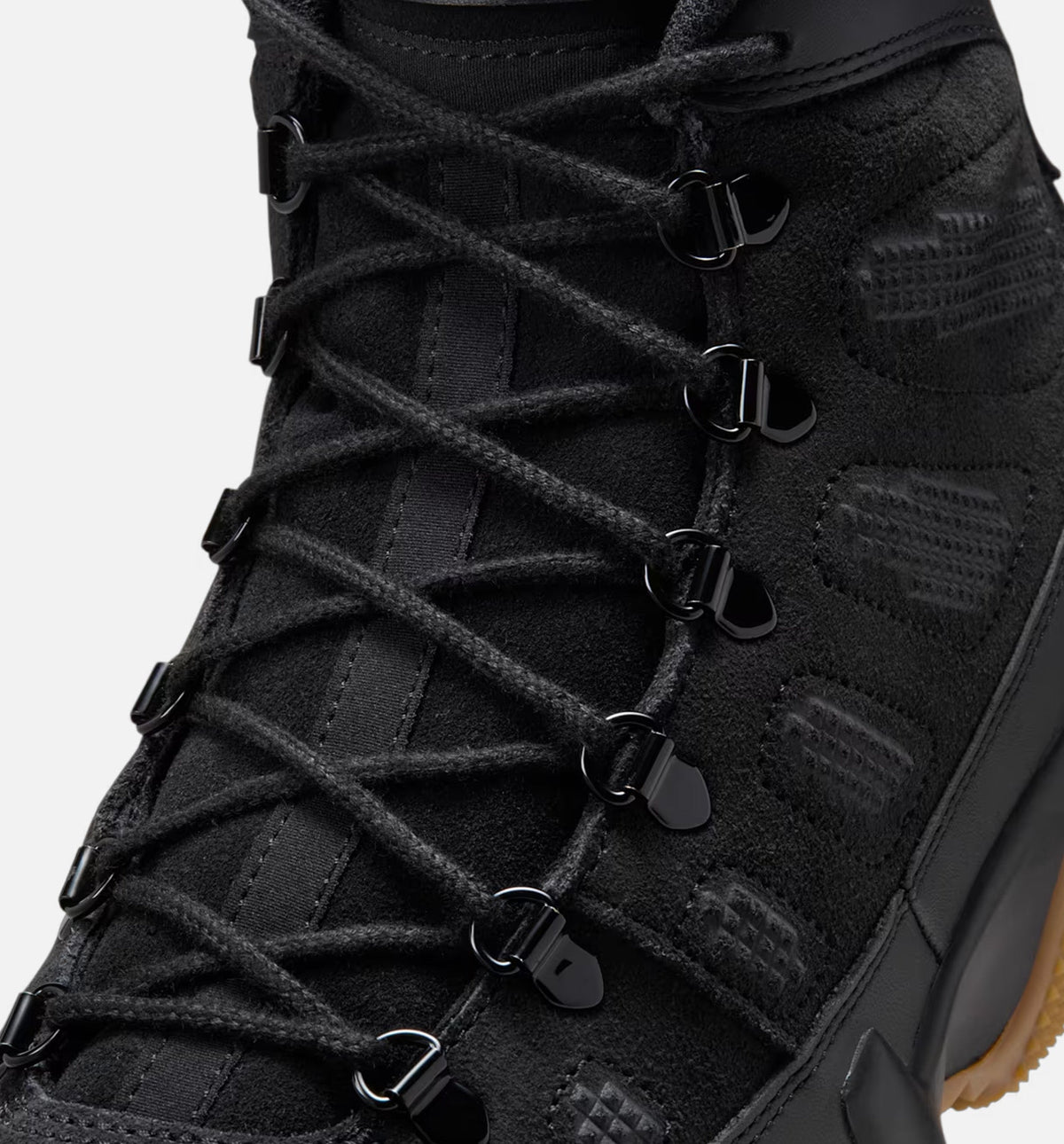 Air Jordan 9 Retro Men's Lifestyle Boots – Black/Black/Gum/Light Brown