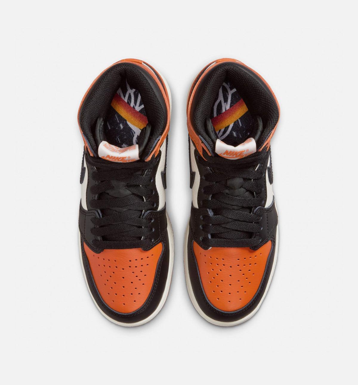 Air Jordan 1 Retro High OG "Shattered Backboard" Grade School Lifestyle Shoes – Black/Sail/Starfish