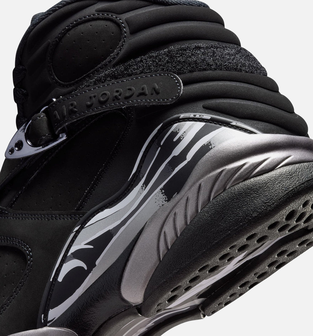Air Jordan 8 Retro Chrome Men's Lifestyle Shoes – Black/White/Light Graphite