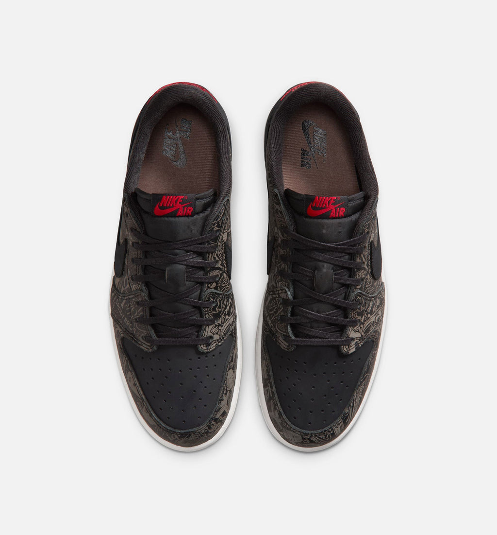 Air Jordan 1 Retro Low OG "Laser Black and Varsity Red" Men's Lifestyle Shoes – Black/Varsity Red/Summit White