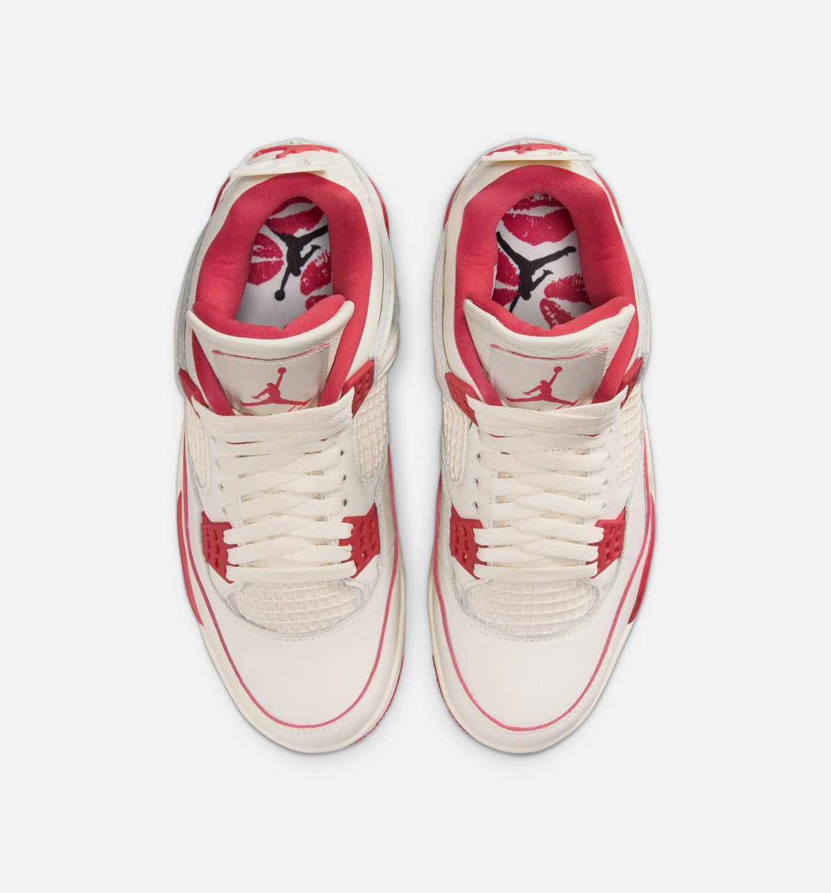 Air Jordan 4 Retro "Valentine's Day" Women's Lifestyle Shoes – Pale Ivory/Sierra Red/Tough Red