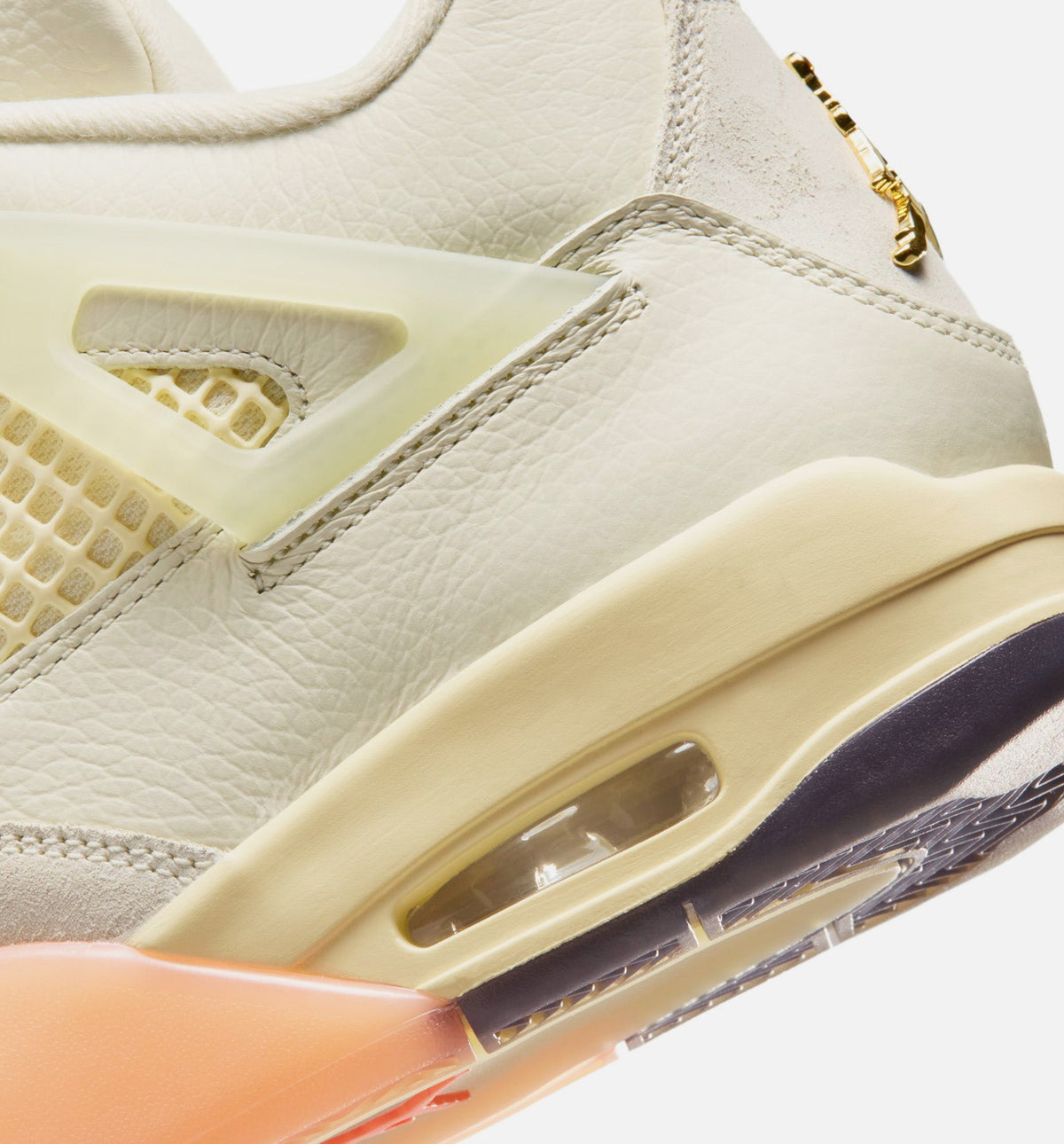 Air Jordan 4 Retro "Birds of Paradise" Women's Lifestyle Shoes – Coconut Milk/Metallic Gold/Muslin/Bright Mango/Sundial/Black