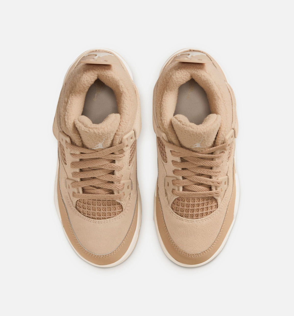 Air Jordan 4 Retro "Cozy Girl" Preschool Lifestyle Shoes – Hemp/Light Orewood Brown