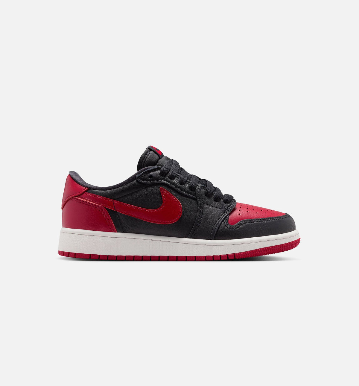 Air Jordan 1 Retro Low OG "Banned" Grade School Lifestyle Shoes – Black/Varsity Red/Summit White
