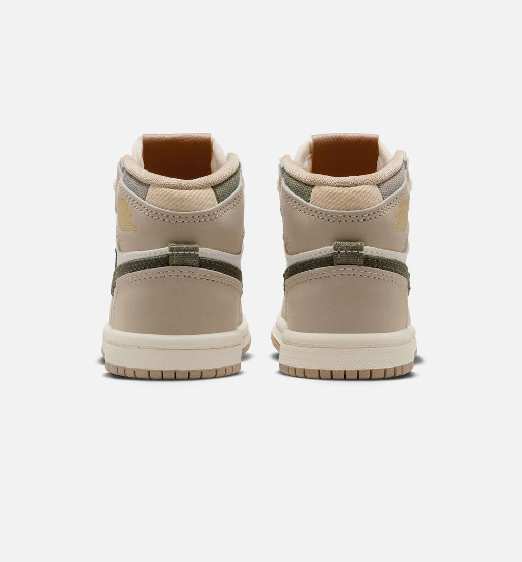 Air Jordan 1 Retro High OG "Khaki" Infant/Toddler Lifestyle Shoes – Khaki/Sail/Coconut Milk/Cargo Khaki