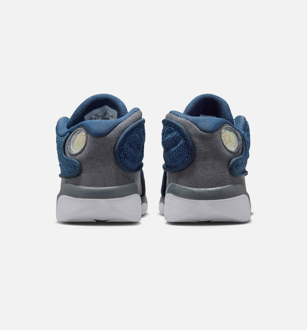 Air Jordan 13 Retro Navy/Flint Grey Infant/Toddler Lifestyle Shoes – Navy/University Blue/Flint Grey/White
