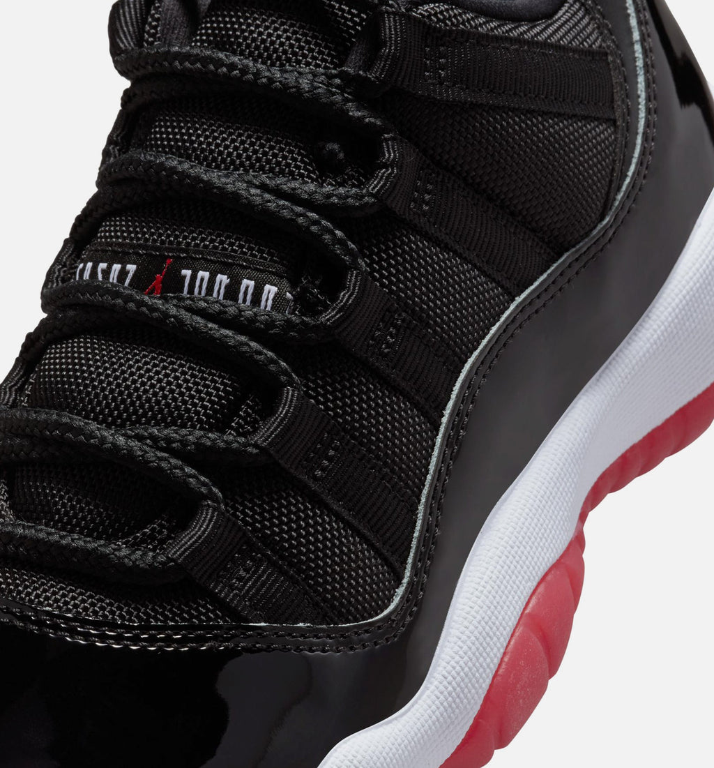 Air Jordan 11 Retro Bred Grade School Lifestyle Shoes – Black/Varsity Red/White