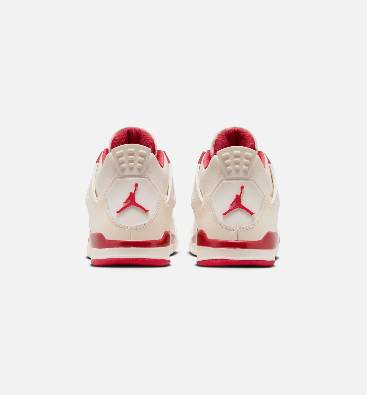 Air Jordan 4 Retro "Valentine's Day" Preschool Lifestyle Shoes – Pale Ivory/Sierra Red/Tough Red