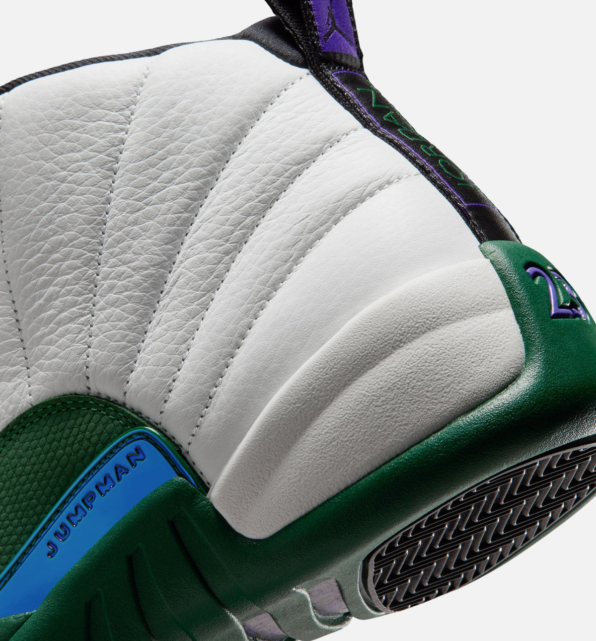 Air Jordan 12 Retro Idols Become Rivals Mens Lifestyle Shoe - Summit WhiteGorge GreenFierce Purple Free Shipping