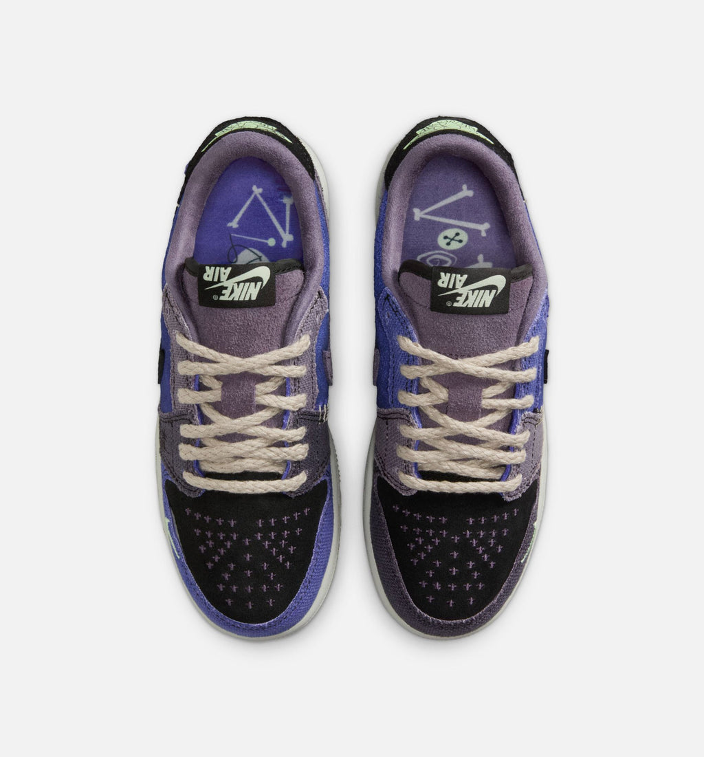 Air Jordan 1 Low OG "Regency Purple" Grade School Lifestyle Shoes – Regency Purple/Vapor Green/Black/Dark Raisin