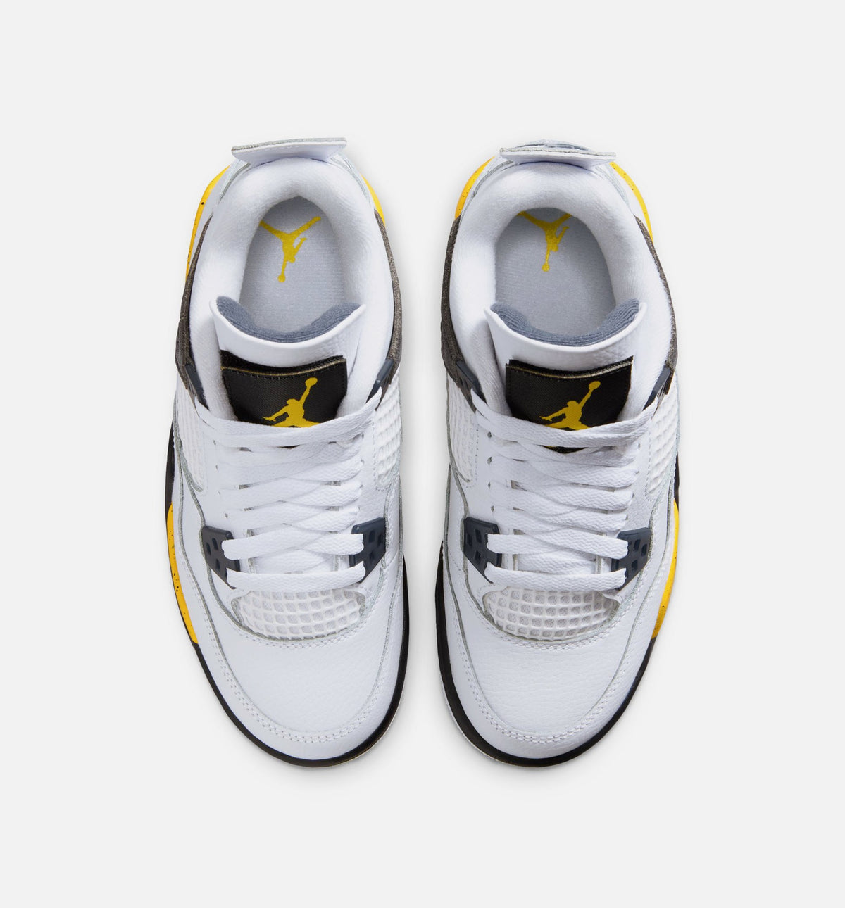 Air Jordan 4 Retro "Rare Air" Tour Yellow Grade School Lifestyle Shoes – White/Dark Blue Grey/Black/Tour Yellow