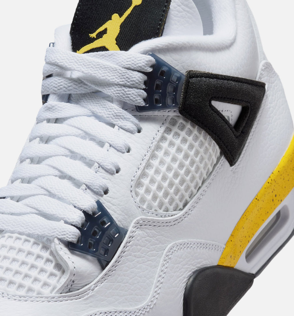 Air Jordan 4 Retro "Rare Air" Tour Yellow Men's Lifestyle Shoes – White/Dark Blue Grey/Black/Tour Yellow