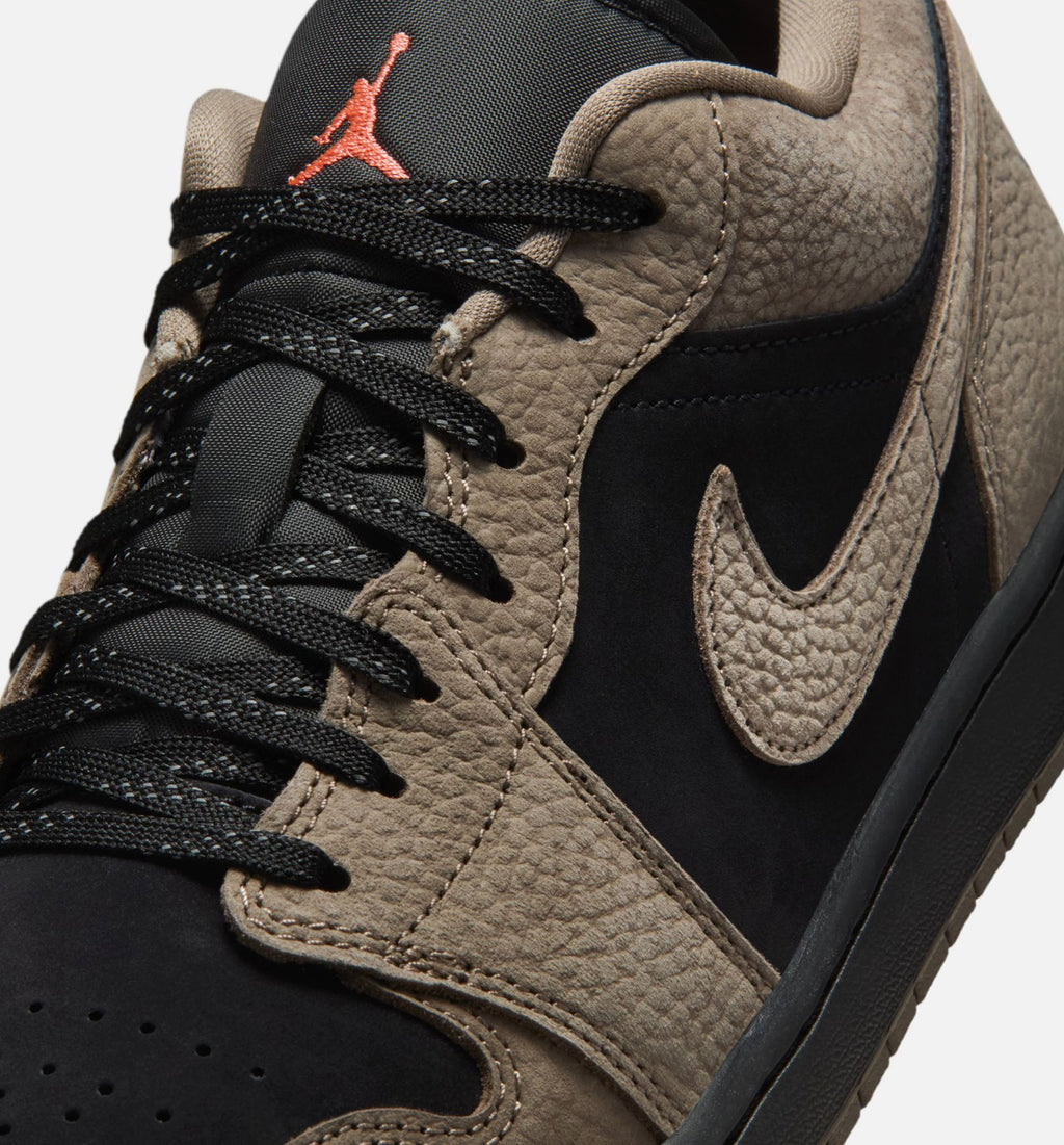 Air Jordan 1 Low SE Men's Lifestyle Shoes – Black/Olive Grey/Light Wild Mango