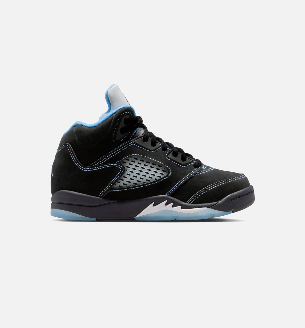 Air Jordan 5 Retro "Black Carolina" Preschool Lifestyle Shoes – Black/University Blue/White