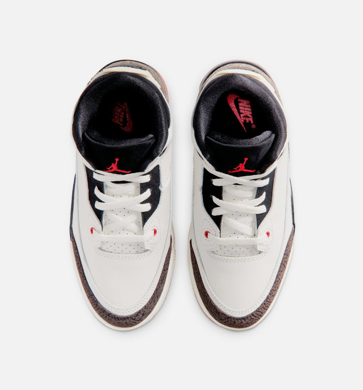 Air Jordan 3 Retro Sail and University Red Preschool Lifestyle Shoes – Sail/Black/University Red/Pale Ivory