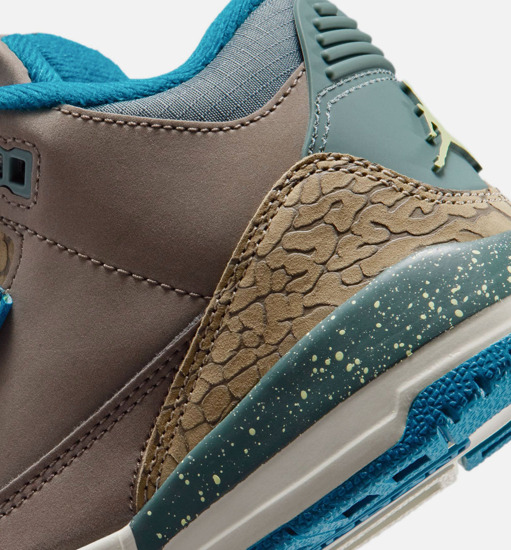 Air Jordan 3 Retro Olive Grey Preschool Lifestyle Shoes – Olive Grey/Green Abyss/Khaki/Sea Glass